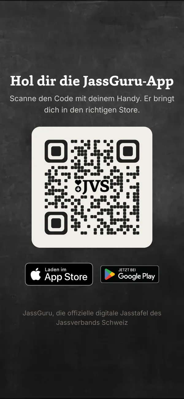 jassguru.ch/app mit QR-Code